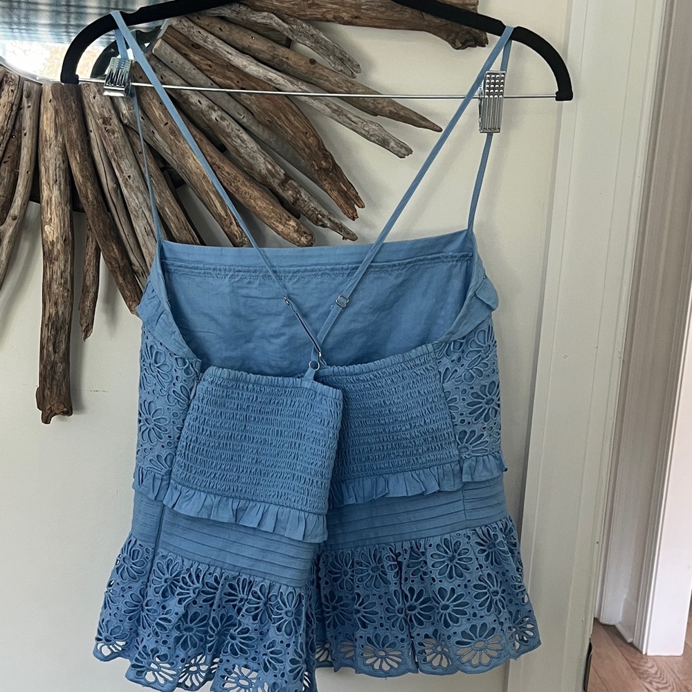 J. Crew Blue Lace Camisole - Picture 2 of 4